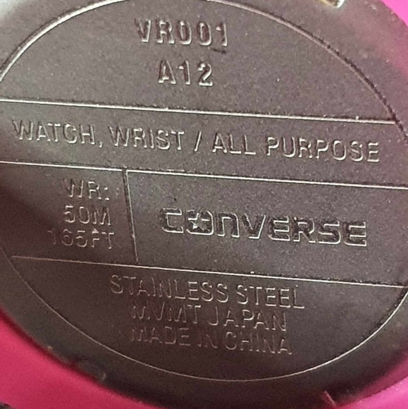 Converse VR001 Pink Silicone Women's Watch - Picture 6 of 6